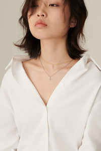 Sea of Glass Cross Necklace