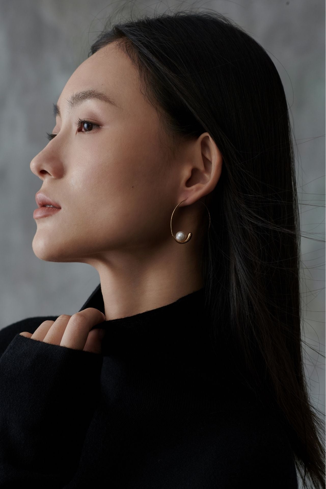 Teardrop with Pearl Earrings