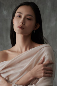 Light of Heaven Cross Earrings