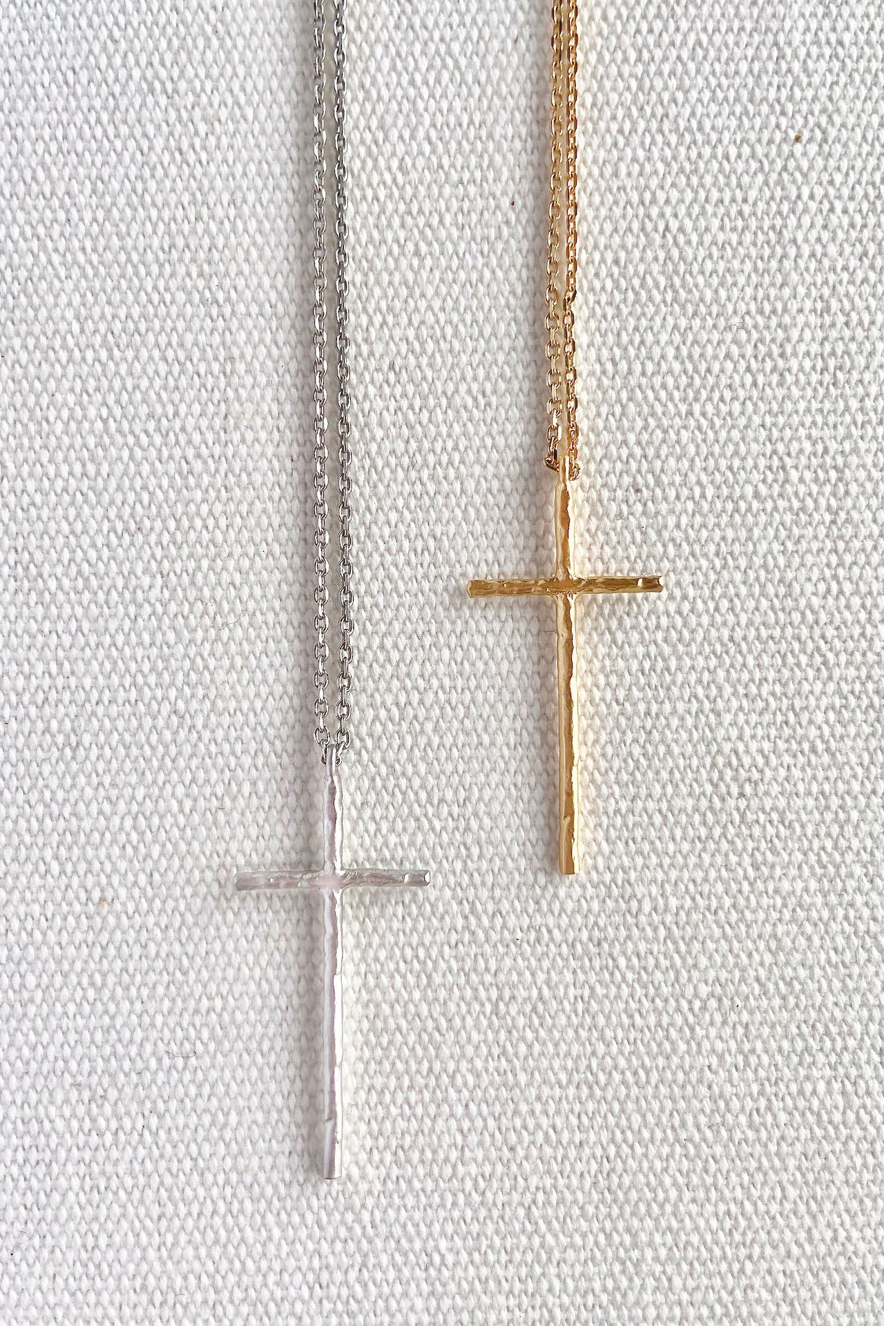 Rough Cross Necklace