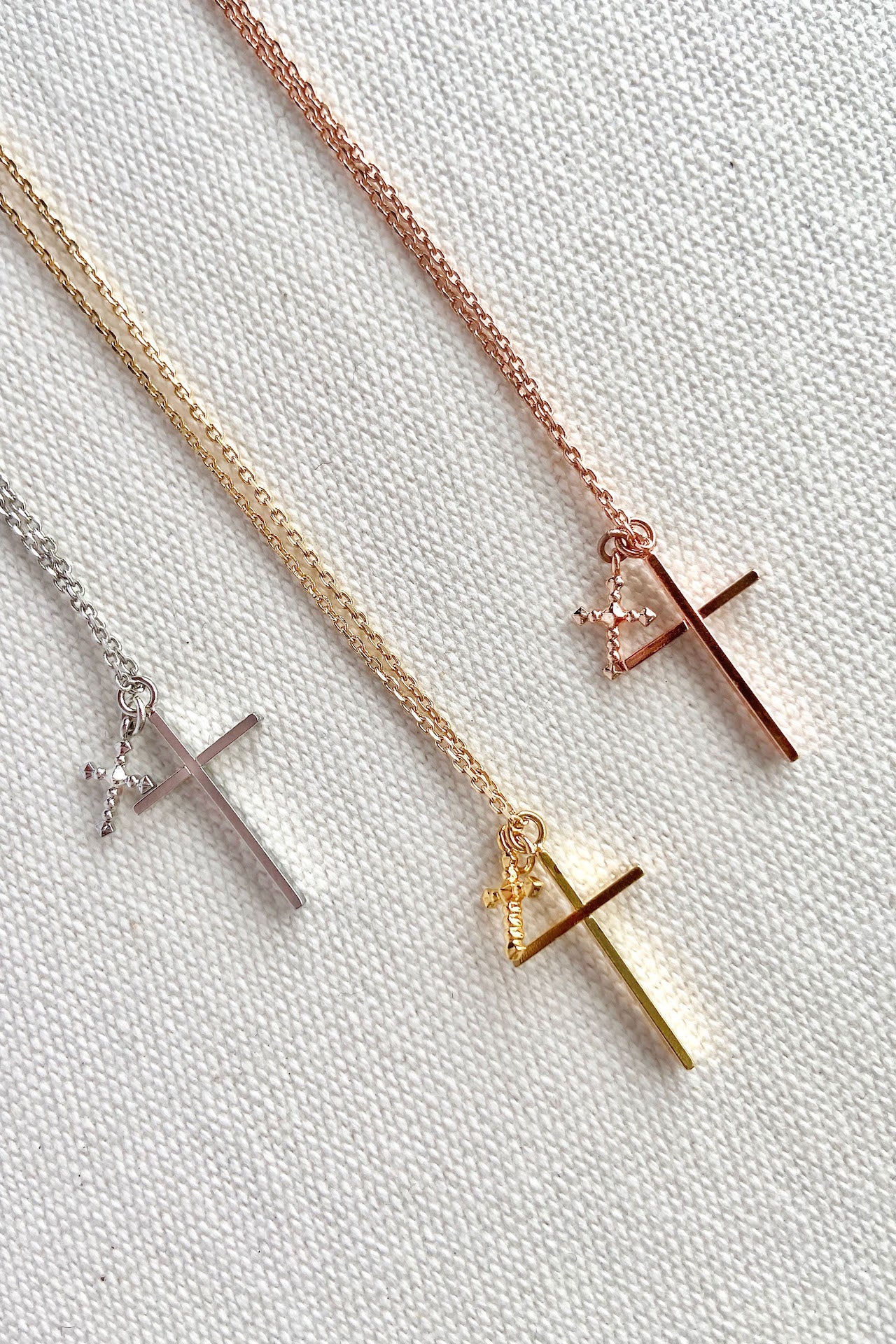 Duo Cross Necklace