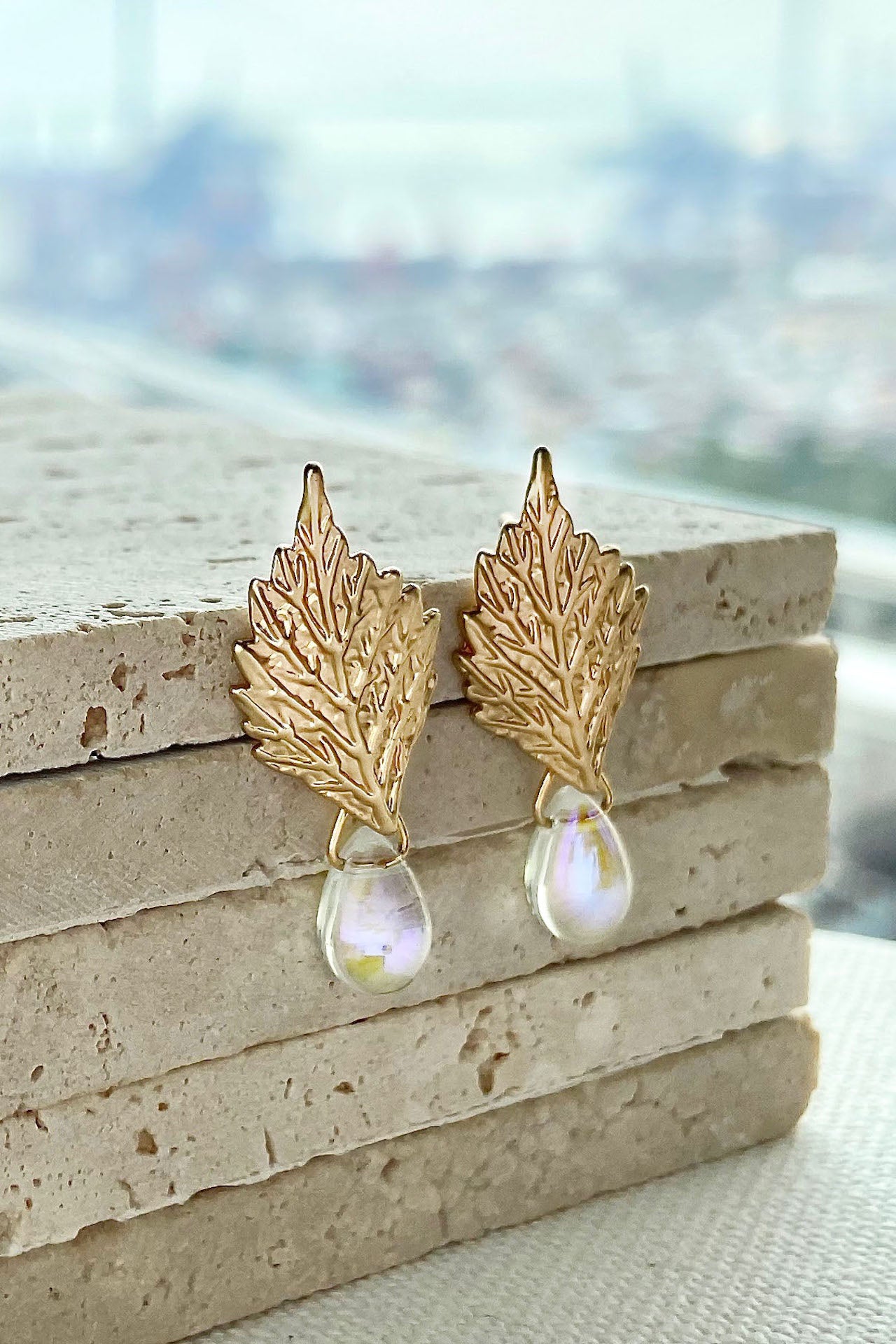 Golden Leaf Earrings