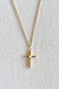 Cross with Pearl Necklace