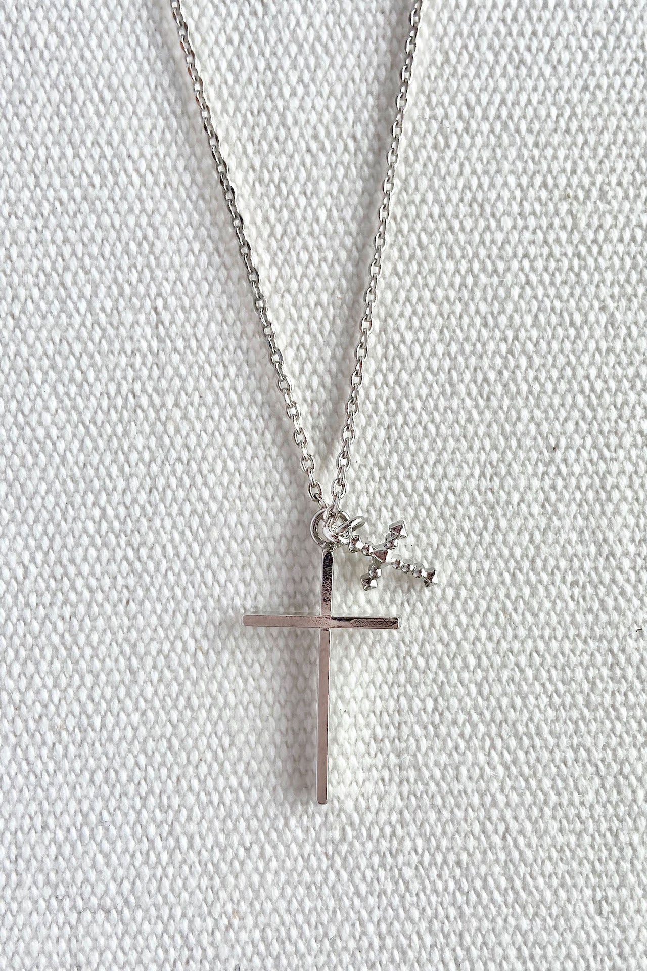Duo Cross Necklace