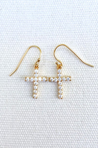 Light of Heaven Cross Earrings